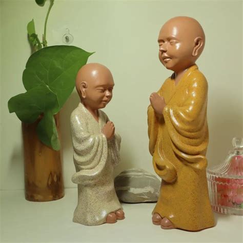 Buy Sunshine Art Handicraft Namaste Surreal Monk Statue For Home Resin