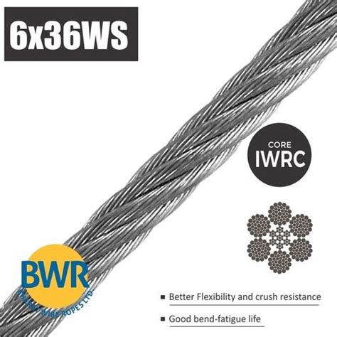 Ungalvanized Steel Wire Rope 6mm 6x36 Grade Industrial At Best Price