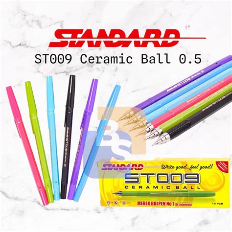 Jual Pulpen Standard Standard Pen St009 Ceramic Ball 05 Isi 1 Pcs