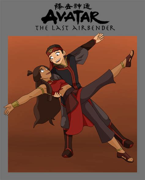 Aang and Katara by Kuro-Akumako on DeviantArt