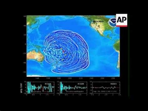 NOAA graphics of Pacific tsunami - YouTube