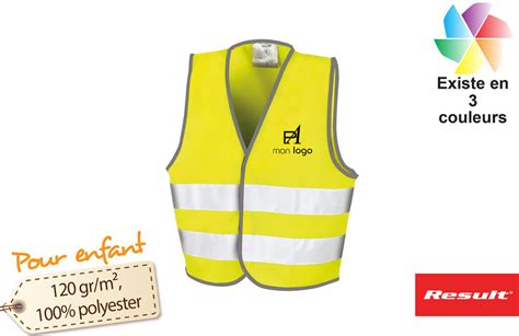 Gilet De Sécurité De Haute Visibilité Fluorescent Pour Enfant