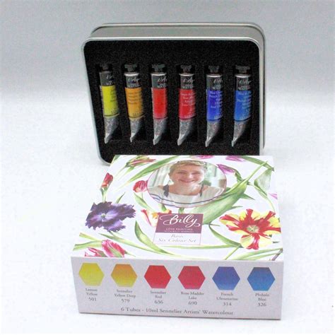 Sennelier L Aquarelle French Artists Watercolour Paint Test Pack Ml Tubes