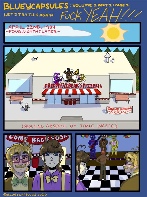 Bluey Capsules On Twitter Fnaf Funny Fnaf Comic Book Cover