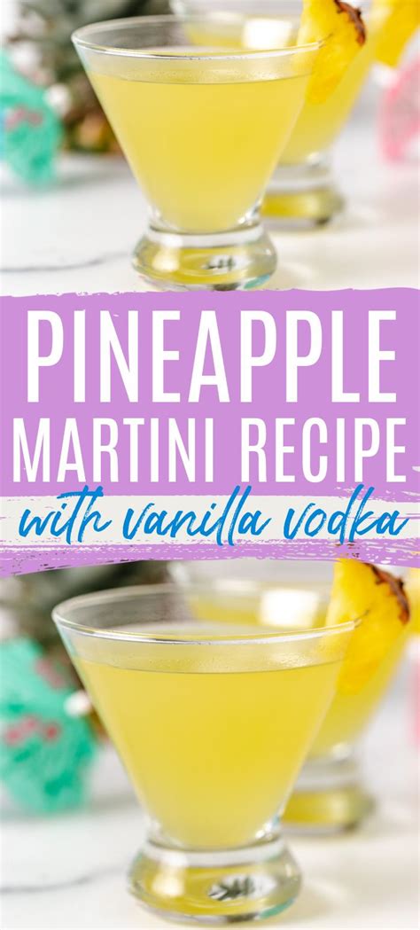 Pineapple Martini With Coconut Rum Vodka Recipes Drinks Vanilla Vodka Drinks Coconut Vodka