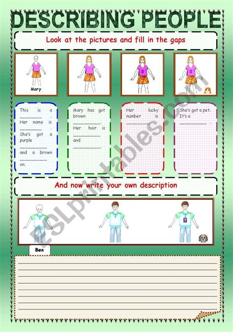 Describing People Esl Worksheet By Ptienchiks Hot Sex Picture