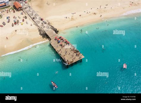 Aerial View Of Santa Maria Beach In Sal Island Cape Verde Cabo Verde