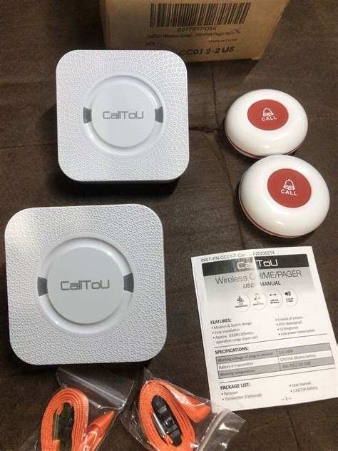 Calltou Wireless Caregiver Pager Smart Call System Sos Call Buttons