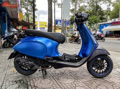 Vespa Sprint Xanh D Ng Matte Ah Decal