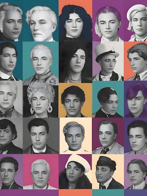 Collage De Historia De Figuras Lgbtq Que Celebra Un Legado De Progreso