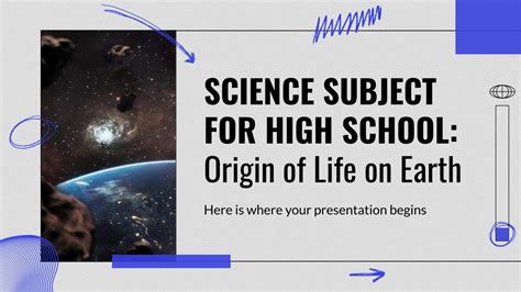 Science Subject For High School Origin Of Life On Earth