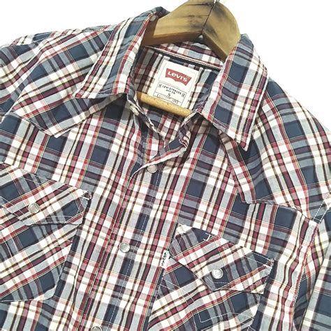 Levi S Men S Western Style Button Front Shirt Small L Gem