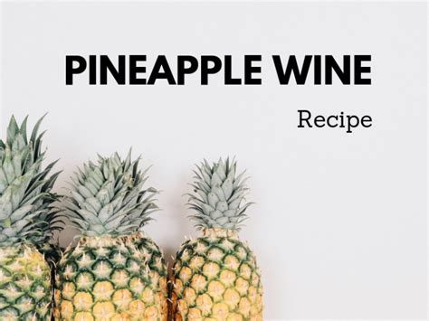 Pineapple Wine Recipe - Tropical Tasting Wine