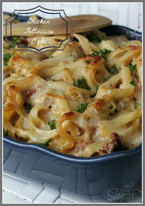 Chicken Fettuccine Bake Recipe Recipes Potluck Recipes Food Dishes