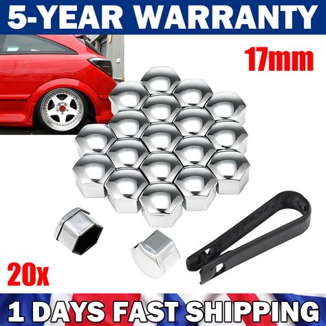 20X 17mm CHROME ALLOY CAR WHEEL NUT BOLT Grelly UK