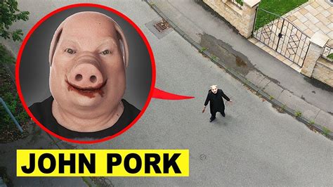 DROHNE überwacht JOHN PORK alleine im FREIZEITPARK um 3 UHR mittags