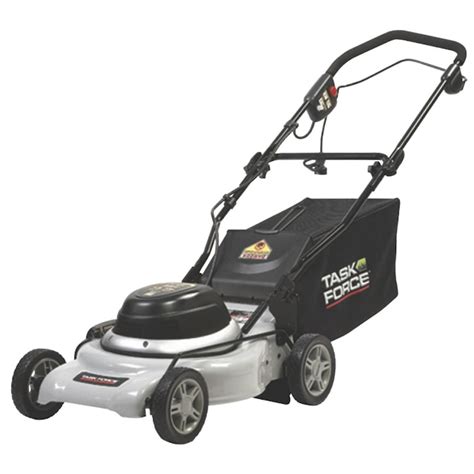 Task Force 12 Amp Deck Width Corded Electric Push Lawn Mower With Mulching Capability In The