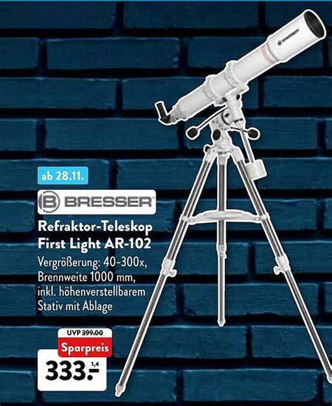 Bresser Refraktor Teleskop First Light Ar Angebot Bei Aldi Nord