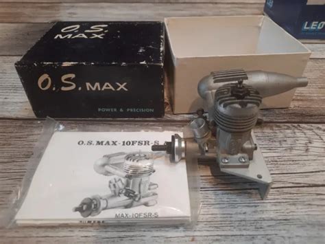 AVION RADIOCOMMANDE VINTAGE Moteur Thermique Os Max 10 Fsr S Neuf EUR