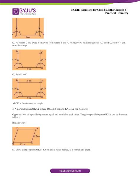 Ncert Solutions Class 8 Maths Chapter 4 Practical Geometry