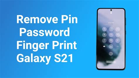 How To Remove Lock Screen Pin Or Fingerprint On Galaxy S21 YouTube