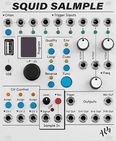 ALM Busy Circuits Squid Salmple Eurorack Sampler Module Elevator Sound