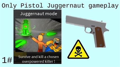 Roblox Saktk Juggernaut Mode Only Pistol Gameplay Youtube