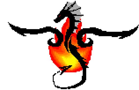 Pixel Art Dragon Simple Created With Pixel Art Maker