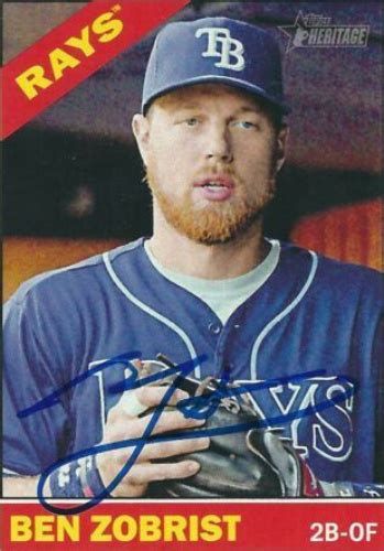 Ben Zobrist Autographs And Memorabilia Sports Baseball