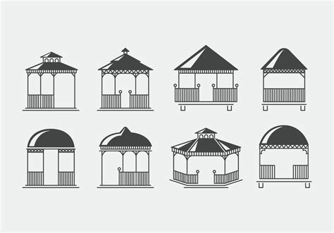 Free Gazebo Vector 125473 Vector Art at Vecteezy