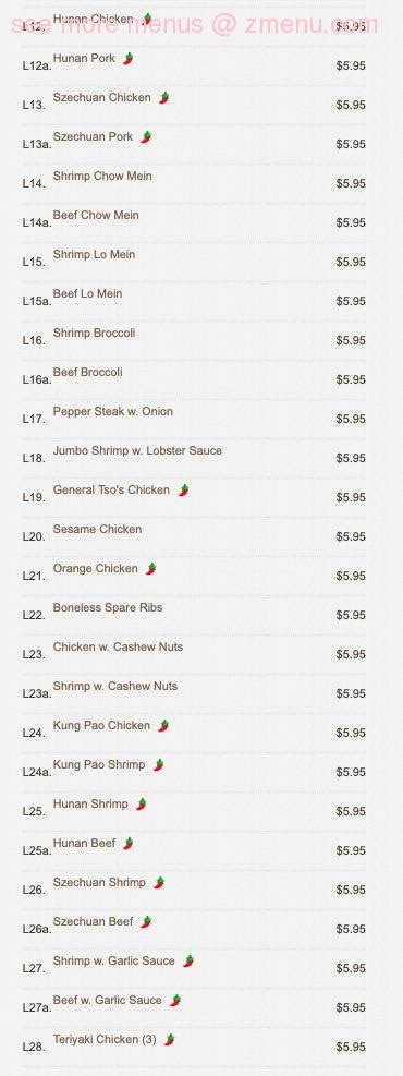 Online Menu Of China King Restaurant Kingsland Georgia 31548 Zmenu