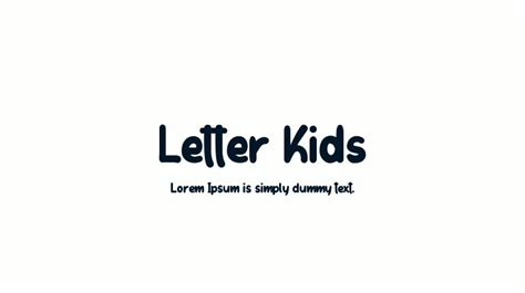 Letter Kids Font : Download Free for Desktop & Webfont