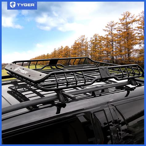 Tyger Auto Tg Rk1b942b Heavy Duty Roof Mounted Cargo Basket Rack L575 X W42 X H6