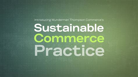 Sustainable Commerce Practice