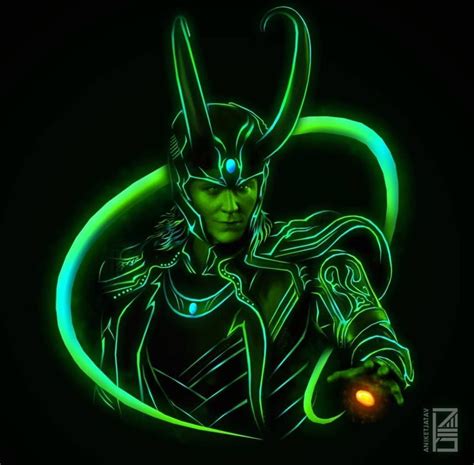 Loki Neon Wallpapers Wallpaper Cave