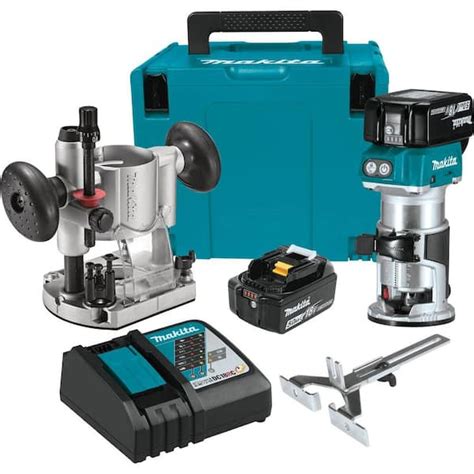 Makita 5 0 Ah 18V LXT Lithium Ion Brushless Cordless Compact Router Kit