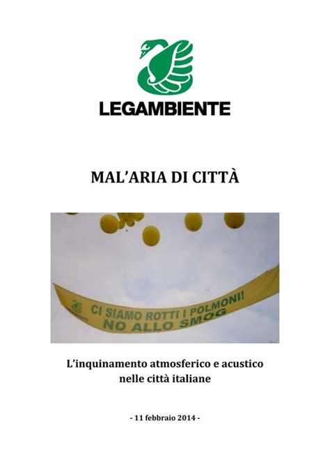 Legambiente Malaria 2014 PDF