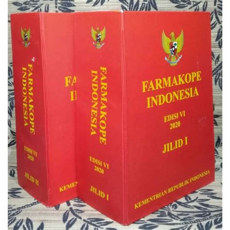 Jual TERBARU BUKU FARMAKOPE INDONESIA EDISI 6 JILID 1 2 TAHUN 2020