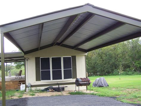 Mobile Home Metal Roof Awning Carport La Vernia