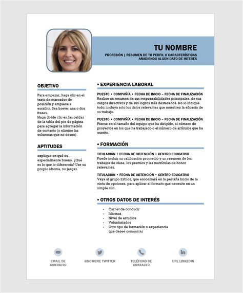 3 Plantillas De Curriculum Vitae Gratis Para Editar Con Word 💙 Me