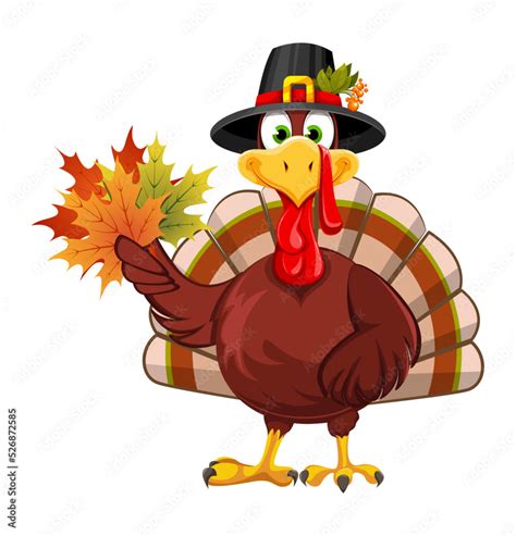 Happy Thanksgiving. Funny Thanksgiving Turkey bird Stock Vector | Adobe Stock