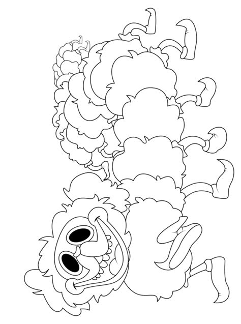 Kids-n-fun.com | Coloring page Poppy Playtime PJ Pug a Pillar