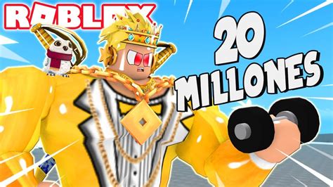 ME VOLVÍ EL MAS FUERTE DE TODO ROBLOX 20 MILLONES DE FUERZA