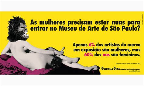 Guerrilla Girls Mulheres E Museus V N Blogs De