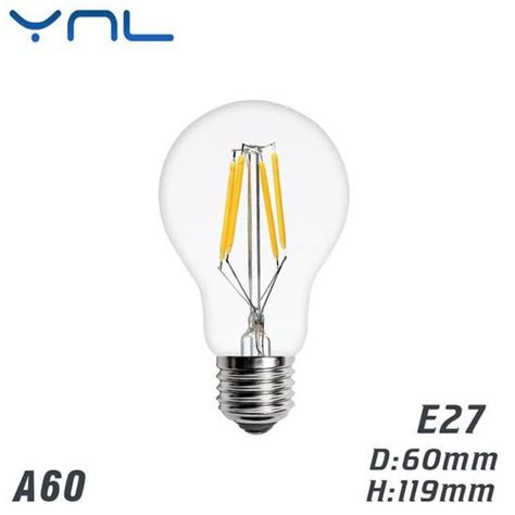 Ampoulee27 A60 220v 6w Warm White Ampoule À Filament Led Rétro Edison