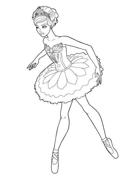 Barbie Ballerina Coloring Pages at GetColorings.com | Free printable ...