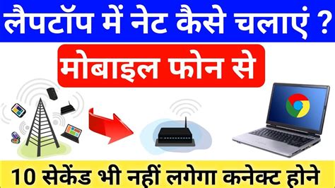 Mobile Ke Hotspot Se Laptop Me Net Kaise Chalaye Mobile Se Laptop Me