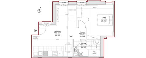 Plan Appartement T2 De 47 94 M² à Rénover Résidence « Domaine Des Bas