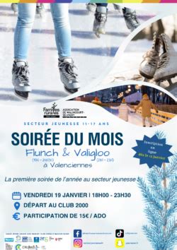 JEUNESSE Inscription pour la première soirée de l année Centre