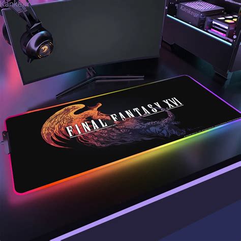 Grand Tapis De Souris RGB F Final Nette Gaming Avec R Tro Clairage LED